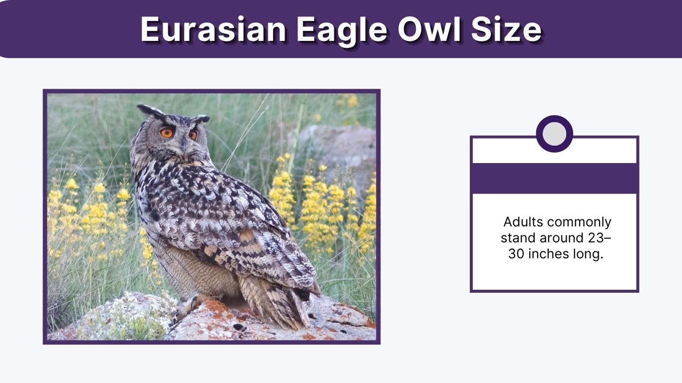 Eurasian Eagle Owl Size: Height, Weight, and Wingspan